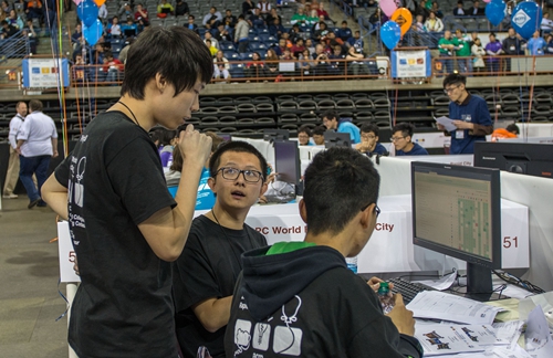 Peking University delegation during the contest.jpg